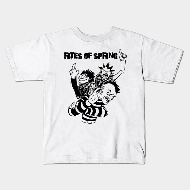 Punk Rock Man Of Rites Of Spring Kids T-Shirt by samsa